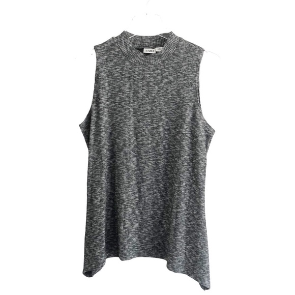 Cato Sleeveless Knit Mock Neck Tunic Large Black - Picture 1 of 10